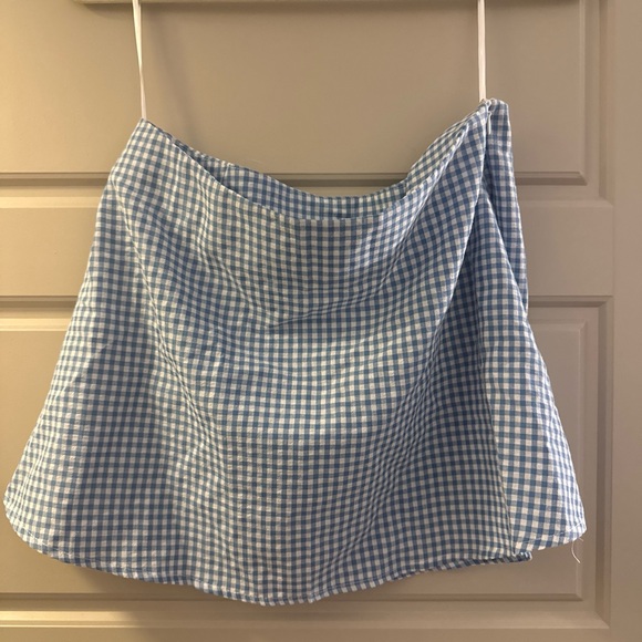 Princess Polly Dresses & Skirts - Princess Polly Blue Checkered Mini Skirt